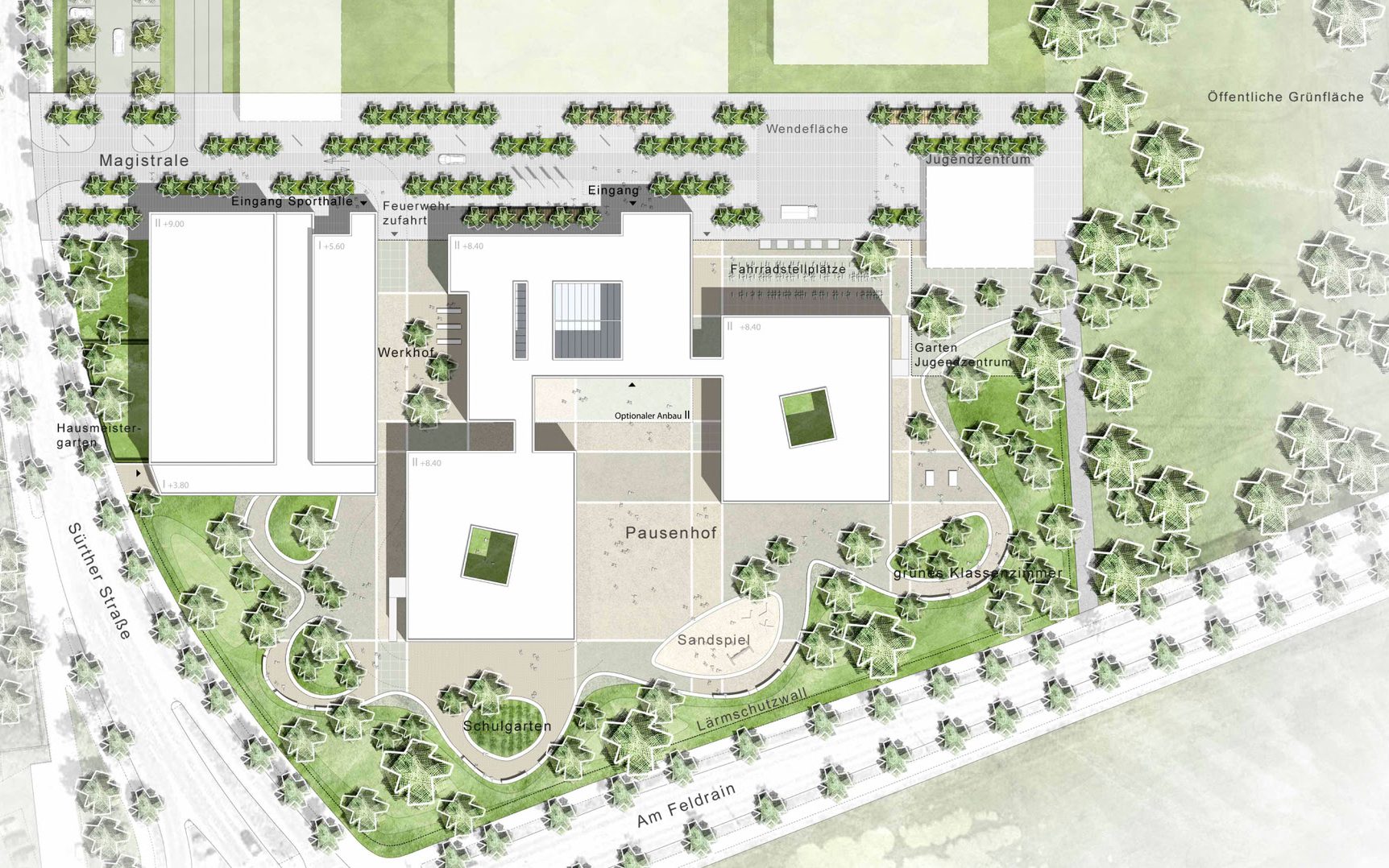 Grundschule mit Zweifachsporthalle, Sürther Feld (1)