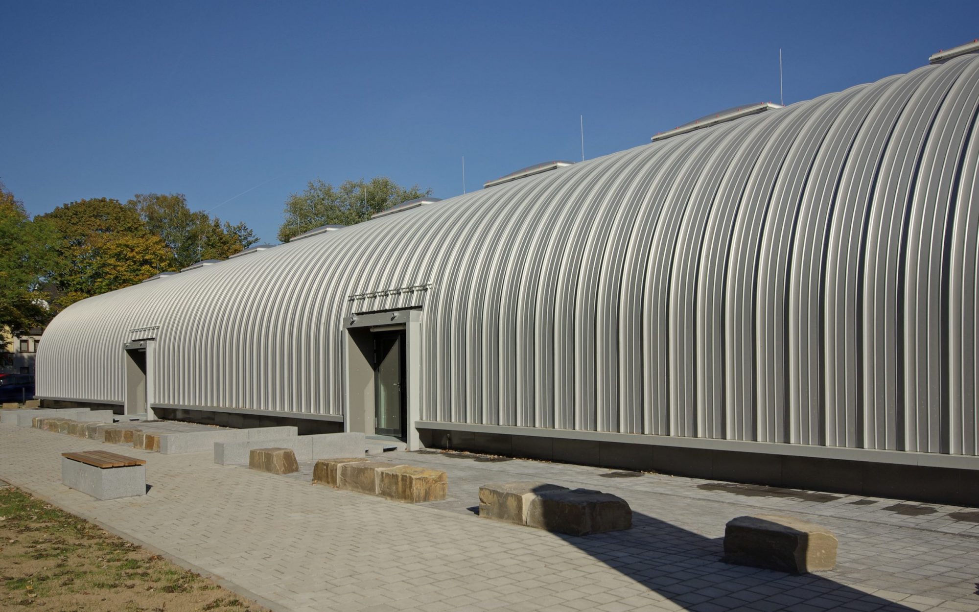 SCHULZENTRUM Mensa mit Dreifeldhalle, Weberstraße (4)